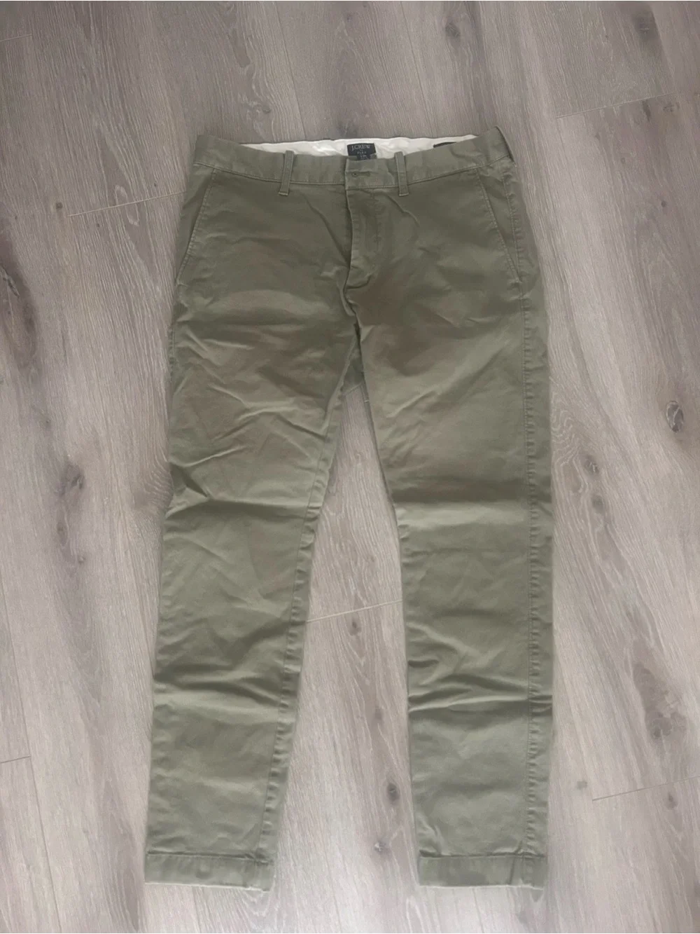 J.Crew Flex Chino Pants Bundle, Lot of 4, Ivory Olive Khaki Slate Blue, 31x30